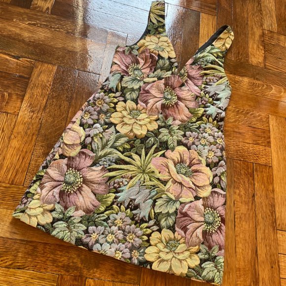 Topshop flower print tapestry mini  dress - Picture 10 of 15